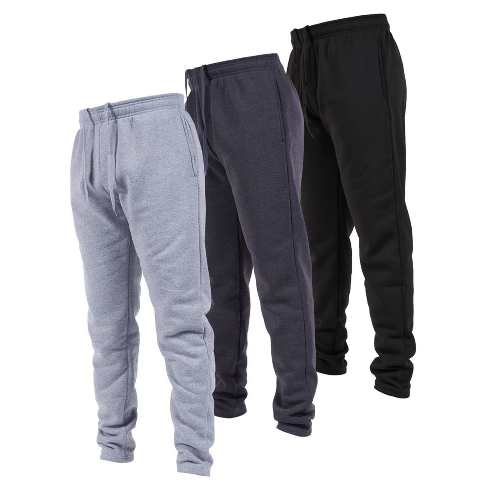 NEW Ultra Performance 3 Pack Mens Open Bottom Sweatpants with Pockets, Casual Sw